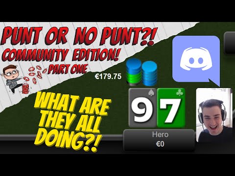 Punt or No Punt - Community Edition?! Part One - OUTRAGEOUS Overbet Bluff at 200NL!