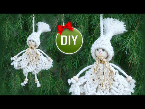 DIY Macrame Star Ornament Tutorial Handmade Christmas Tree Decoration