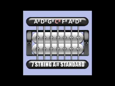 Perfect Guitar Tuner (7 String A# / Bb Standard = A# D# G# C# F# A# D#)