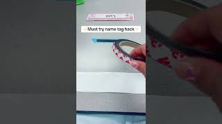 Name Tag Hack #mom #diy #preschoolmom #classroomsetup #teacher #parenting #school #art #teacherhack