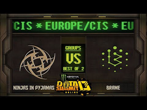 Ninjas in Pyjamas vs Brame Game 1 - Monster Energy Dota Summit 13 EU/CIS: Groups - T-Panda,TeaGuvnor