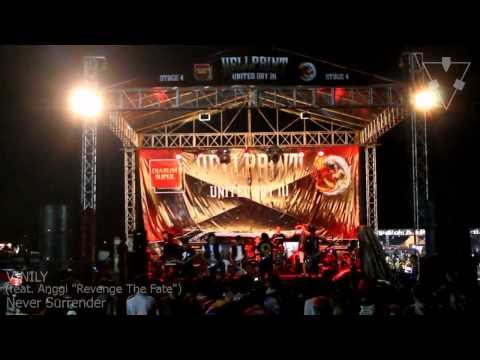 VINILY - Never Surrender (feat. Anggi "Revenge The Fate") live at Hellprint 2013