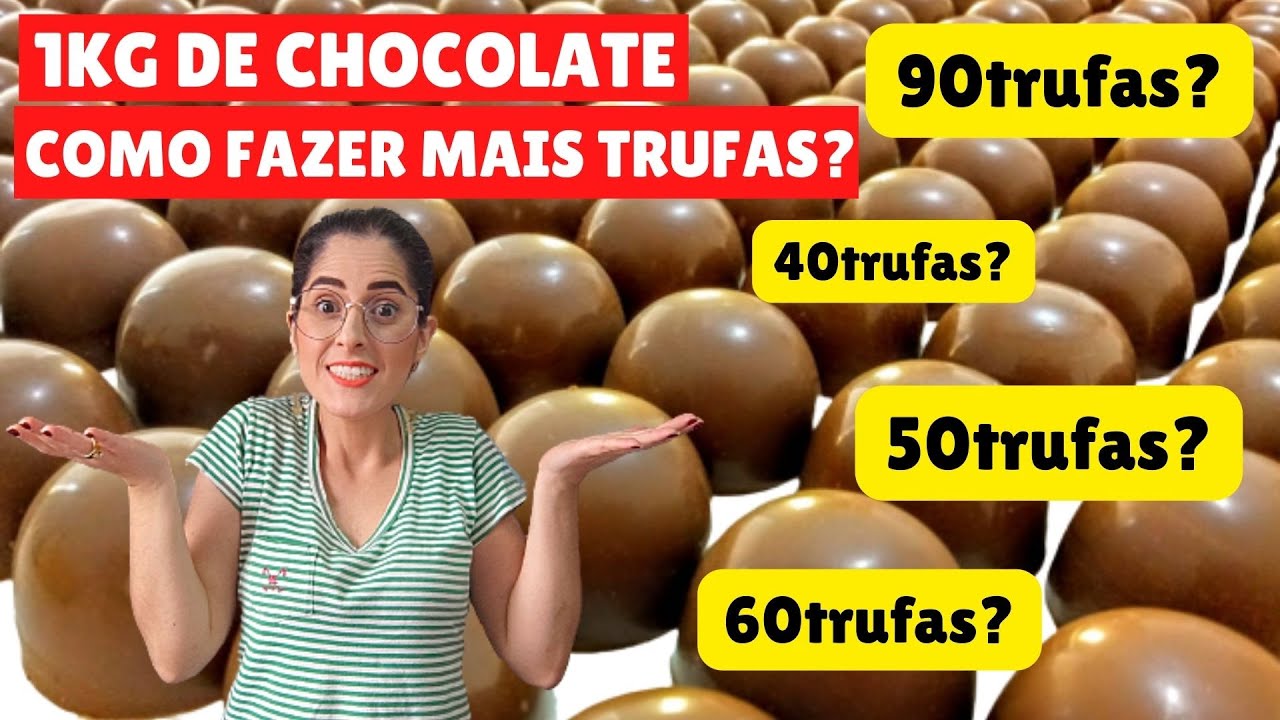 COMO RENDER MAIS O CHOCOLATE FRACIONADO PARA TRUFAS