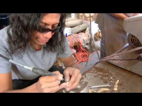 Zuni Carvers demo at Grand Canyon Esteban Najera and Florentino Martinez