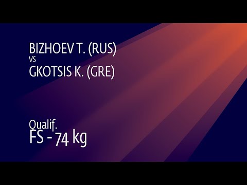 Qual. FS - 74 kg: T. BIZHOEV (RUS) v. K. GKOTSIS (GRE)