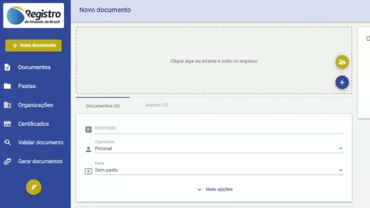 Portal de Assinaturas e Digitalizações - Registro de Imóveis