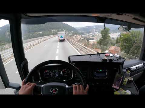 POV DRIVING SCANIA  IN  FRANCE