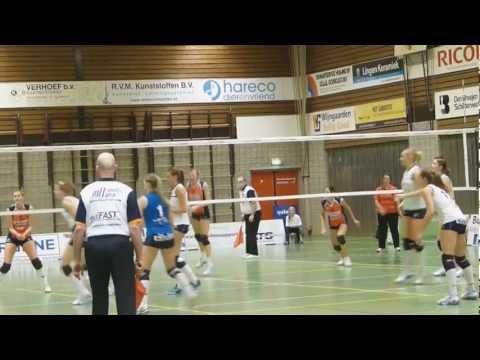 sliedrecht sport dames1  tegen vc sneek 17-11-12