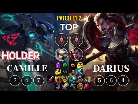 RW Holder Camille vs Darius Top - KR Patch 11.2