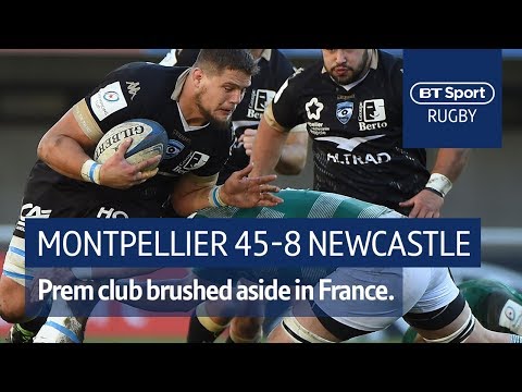 Montpellier vs Newcastle Falcons (45-8) | Heineken Champions Cup Highlights