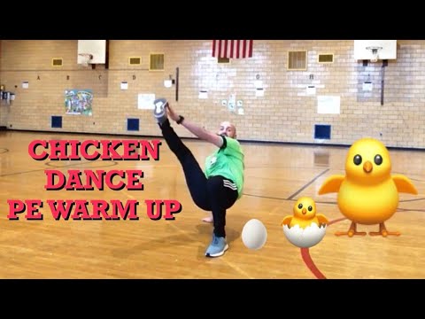 PhysEdZone: "The Chicken Dance"  PE Dance Fitness Warm-Up | Brain Break