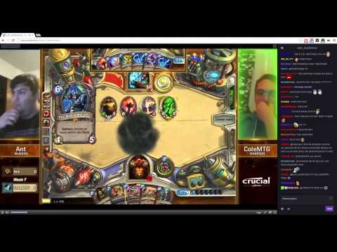 ESL Legendary Series - Week 7 - ColeMTG (Warrior) vs Ant (Shaman) - fight 1 - Hearthstone