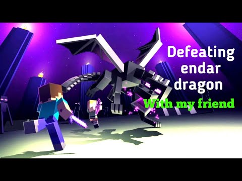 EPIC Endar Dragon DEFEAT in Friend's Minecraft World!