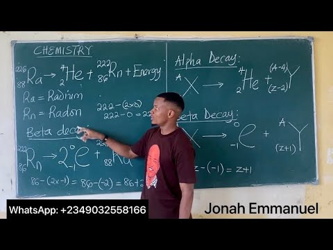 Radioactivity (JAMB CHEMISTRY) | Types of Radiation | Alpha & Beta Decay | Nuclear Fission & Fusion