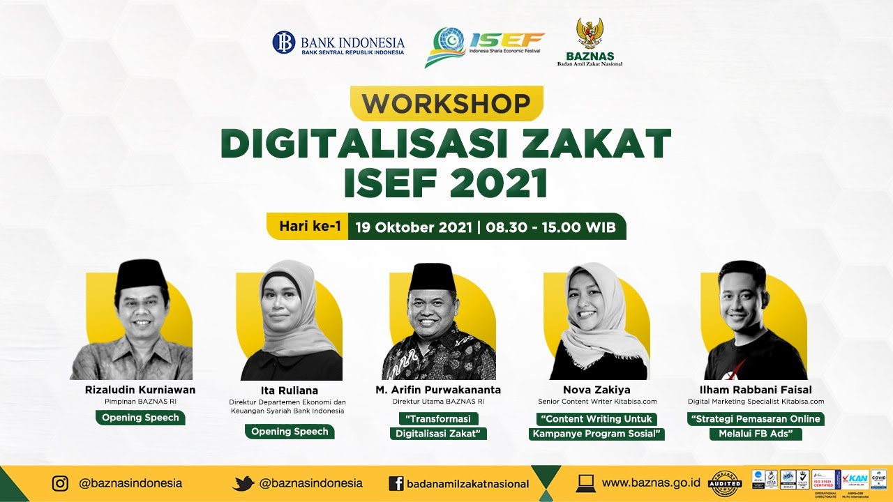 WORKSHOP DIGITALISASI ZAKAT | ISEF 2021