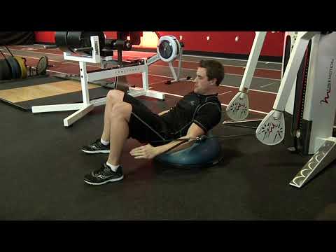 Watch Bosu Ball Cable Crunch With Side Bends on YouTube