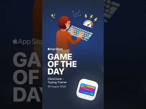 ClickClack made Game of the Day on the App Store! ⌨️🎉 #shorts #appstore thumbnail
