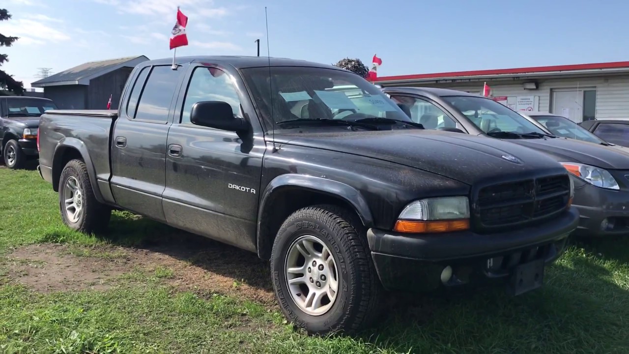 2002 Dodge Dakota Crew cab 5.9 V8 junk yard walk around