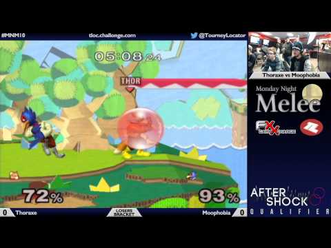 MNM10 Melee - Thoraxe (Fox) vs Moophobia (Falco) - Losers Bracket