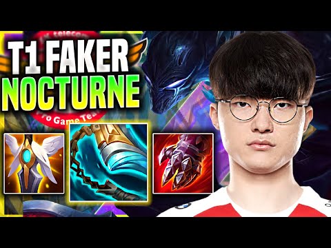 FAKER DOMINATING WITH NOCTURNE! - T1 Faker Plays Nocturne Mid vs Twisted Fate! | Season 11