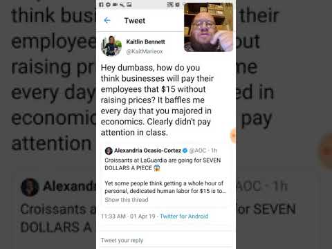 Kaitlin Bennett Vs Alexandria Ocasio Cortez On $15 A Hour - Dtmp Drama Alert