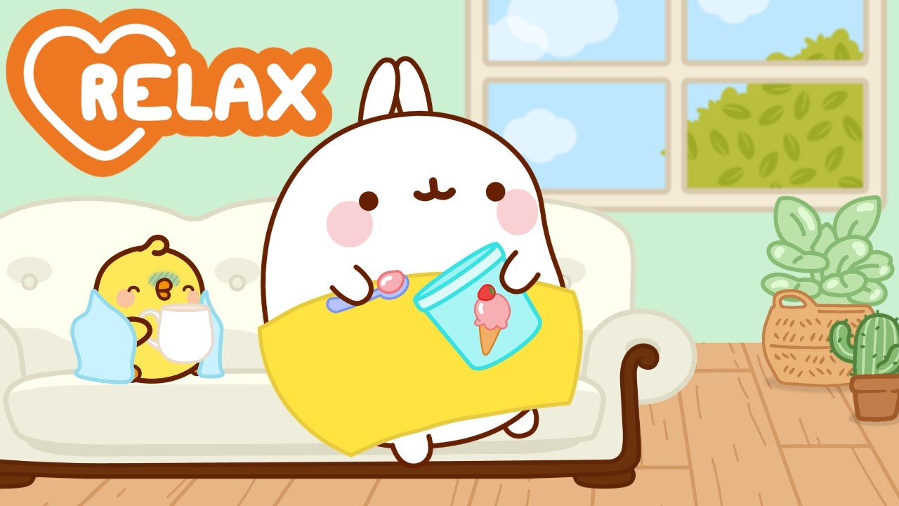Relaxing Day with Best Friends 💕✨ Molang’s Feel-Good Compilation