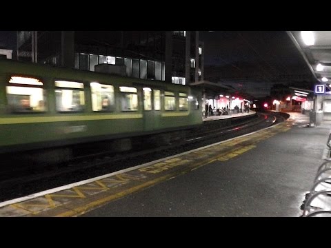 IE 8100 Class Dart Train number 8123 - Tara Street Station, Dublin