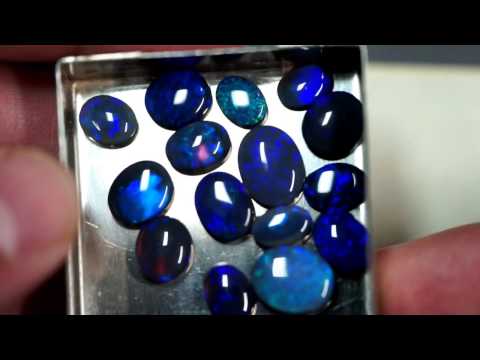 15 pieces Solid Lightning Ridge Black Opal parcel 30.77 cts
