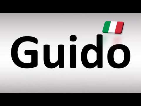 How to Pronounce Guido (Guide) in Italian