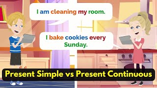 Present Simple and Present Continuous Tense English Speaking Practice