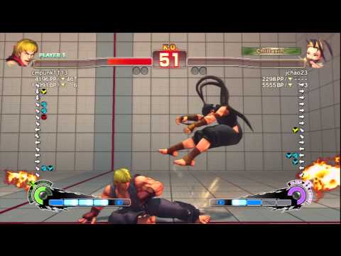 cmpunk1113 (Ken) Vs jchao23 (Ibuki) SSF4 AE Ranked Matches - PSN