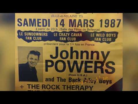 Johnny Powers Long Blond Hair Redon France 14 mars 1987