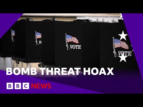 Video | US election: Fake bomb threats in swing states  linked to Russian source | BBC News