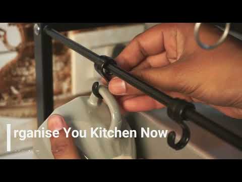 Elaxi microwave oven stand adjustable metal shelf otg rack w...