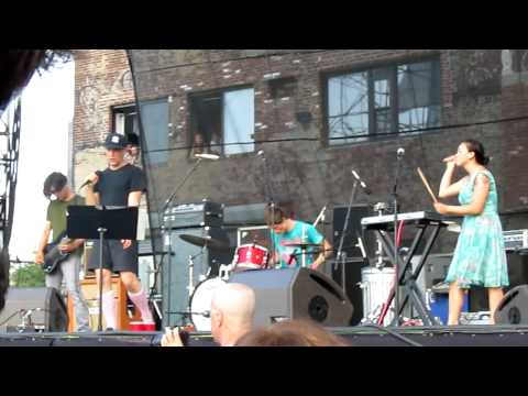 Xiu Xiu and Deerhoof - "She's Lost Control" Joy Division Unknown Pleasures Cover Pool Party 7-11-10