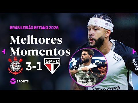 MEMPHIS FAZ GOLAÇO, YURI CRAVA DOIS E TIMÃO ATROPELA! CORINTHIANS 3X1 SÃO PAULO - MELHORES MOMENTOS