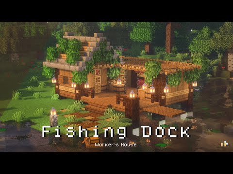 Minecraft: How To Build a 🎋Cozy Fisherman’s House - Fishing Dock 🎣🐟| Snishinka