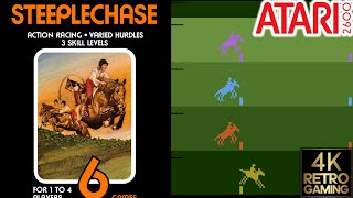 Steeplechase Atari 2600 4k Gameplay
