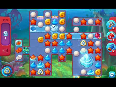 Fishdom Hard Level 9201 (with ingame Lightning Boosters) @choraelmin