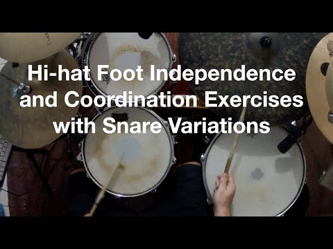 Hi-Hat Foot Independence Basics - Part 3 - Snare Drum Fill Ins