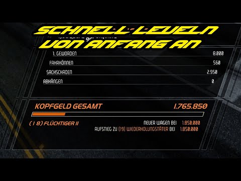 Schnell Leveln am Anfang - NFS Hot Pursuit