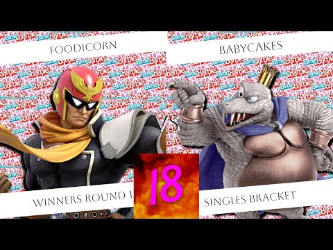 CenCal Clash 18 - Winner's Round 1 - FOODICORN (Captain Falcon, Sheik) vs Babycakes (King K. Rool)