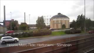 preview picture of video 'Helsinki Metro Ride: Herttoniemi - Sörnäinen, Finland'