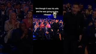 MESSI WANTED TO KISS MBAPPÉ INSTEAD OF HIS WIFE ??? #SHORTS