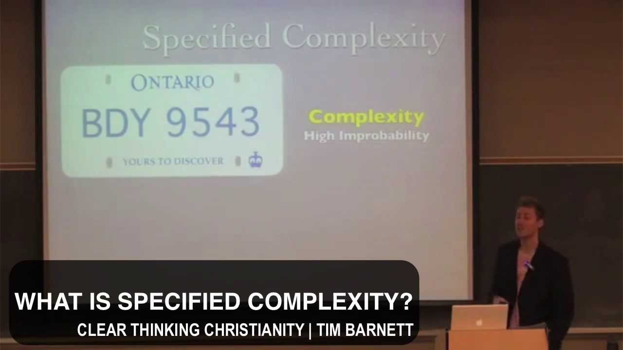 WHAT IS SPECIFIED COMPLEXITY?
