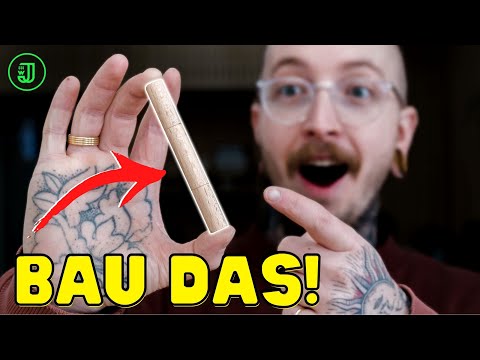 So einfach baust du dir ein UNSICHTBARES SCHARNIER aus HOLZ! | Jonas Winkler