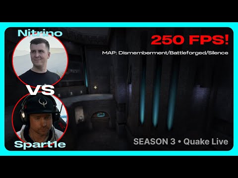 Nitrino vs Spart1e | 250FPS Quake Season 3 | BO3 | Quake Live