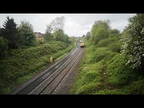 Gbrf 66750 passing Trowbridge for Westbury with a tamper sounding 5 tone