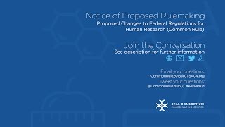 Proposed Changes to the Federal Regulations for Human Research (Common Rule) - San Diego