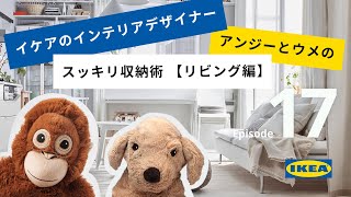 イケアの便利アイテムでスッキリ収納術！【リビング編】　インテリアデザイナーアンジーとウメのインテリアデザイン紹介【Episode17】